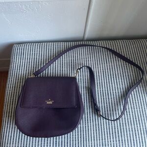 Kate Spade Maroon Saddle Crossbody Bag